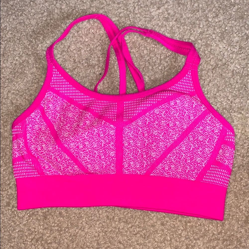 Champion pink girls sports bra